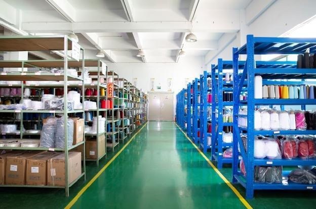 Warehouse storage shelves