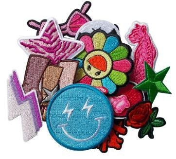 Custom embroidery patch samples